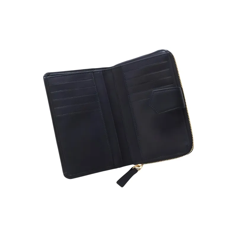 LONGCHAMP Smooth Calf Leather Wallet Unisex Marine Blue-2