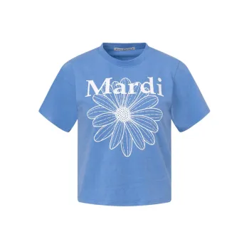 MARDI MERCREDI T Shirt Women's Mercerization Blue
