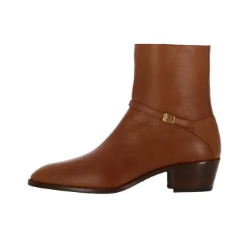 Valentino Pat Almond Toe Ankle Boots