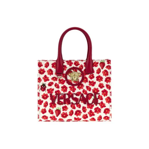FANSIZHE Cotton Handbag Women's Red & White