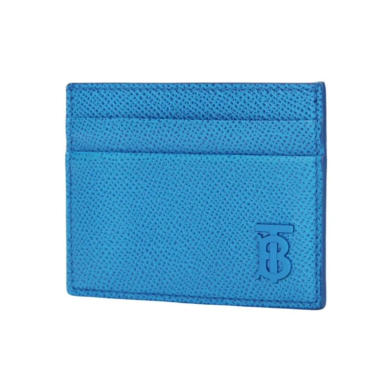 Burberry Calfskin Card Holder Men's Vivid Blue-2