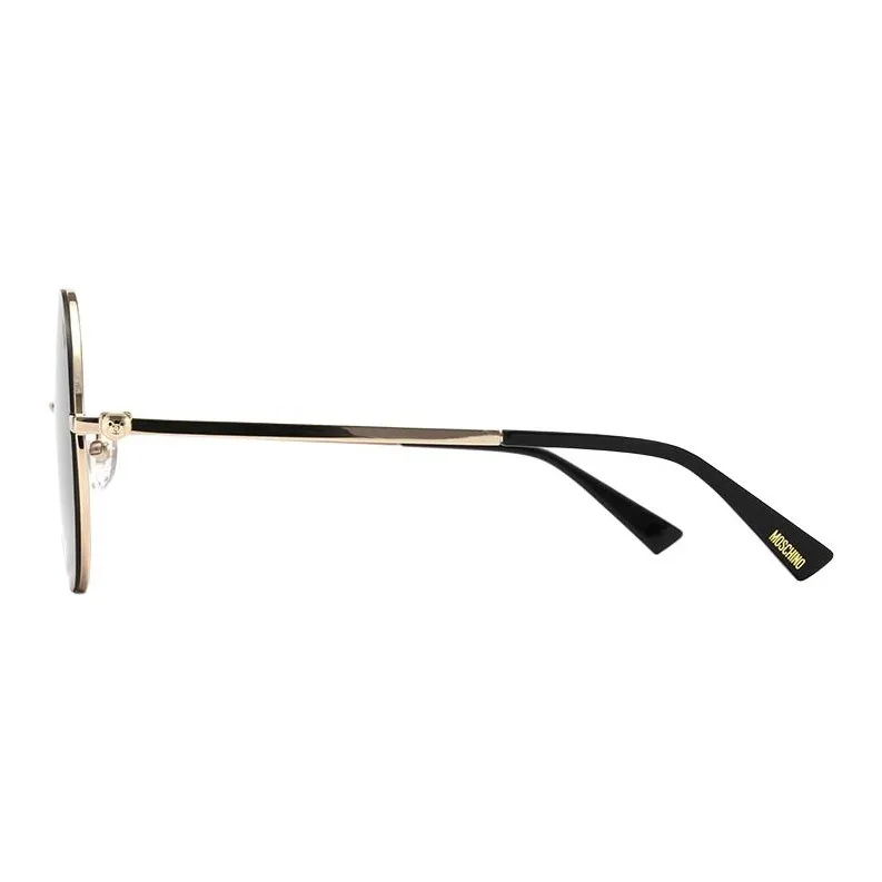 MOSCHINO Metal Round Sunglasses Unisex Gold-2
