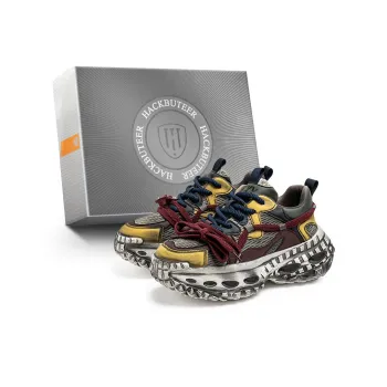 HACKBUTEER Low Top Chunky Sneakers Men's Box Included