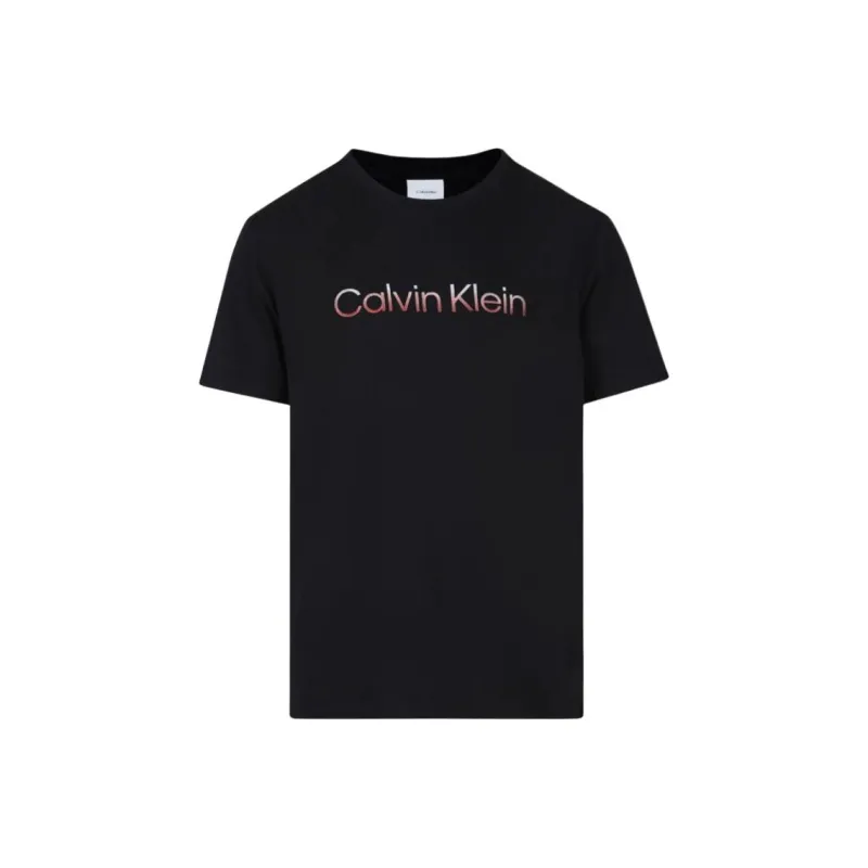 Calvin Klein Logo embroidered T shirt-0
