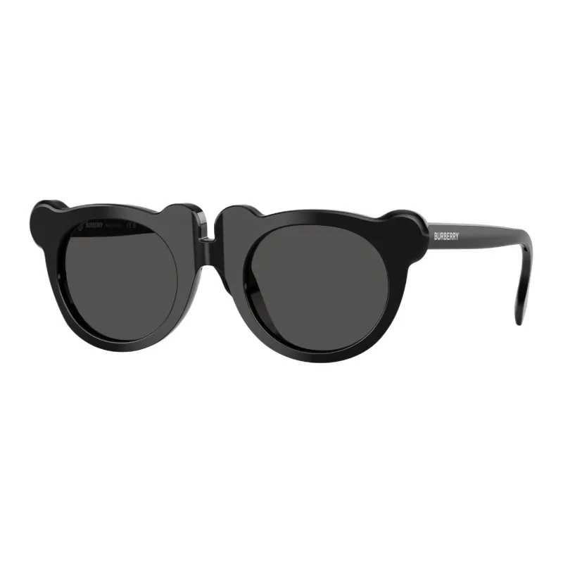 Burberry Acetate Plate Frame Irregular Shape Sunglasses Kids' Black-0