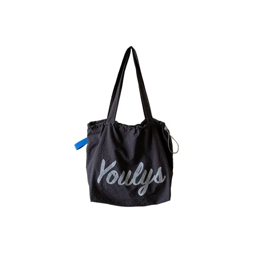 GOBLIN SHARKS 1759 Nylon Backpack Shoulder Bag Regular Unisex Charcoal Black/Blue/Yellow
