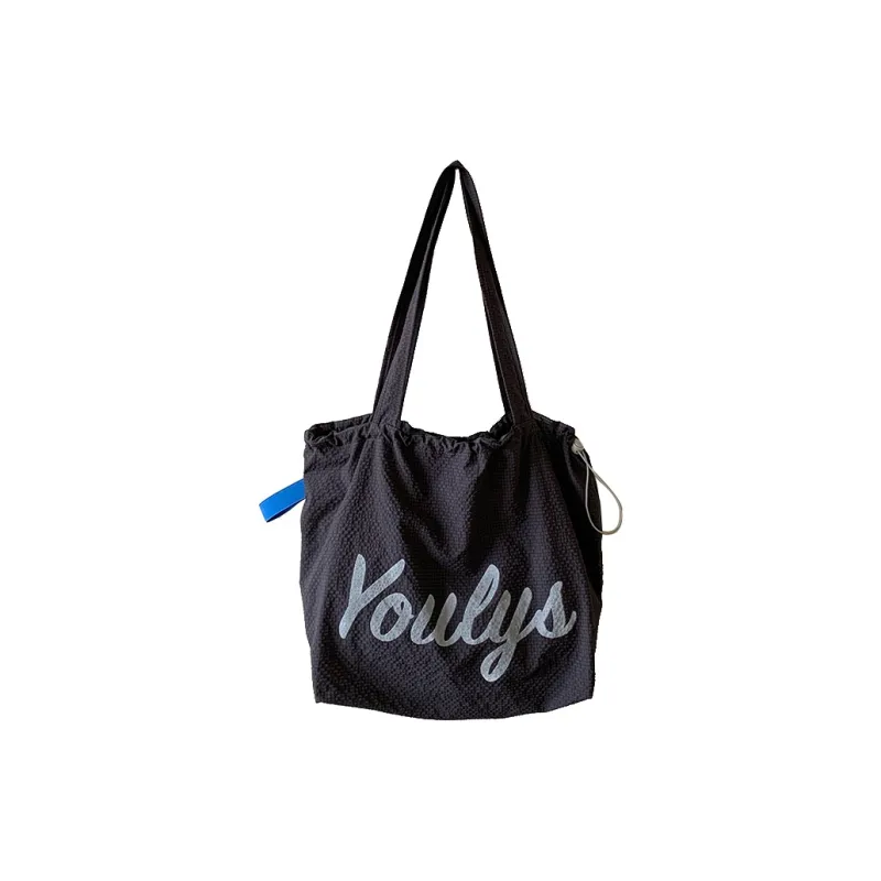 GOBLIN SHARKS 1759 Nylon Backpack Shoulder Bag Regular Unisex Charcoal Black/Blue/Yellow-0
