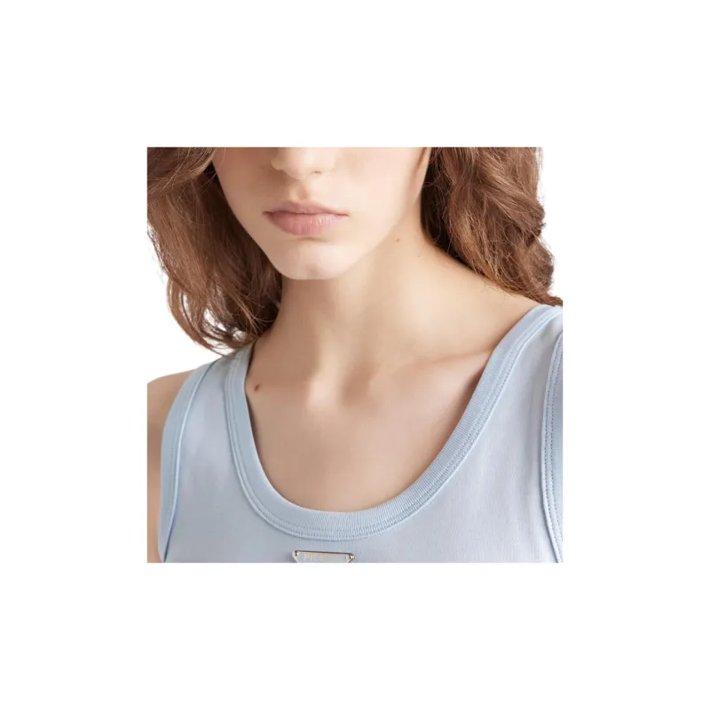 PRADA Tank Top Women's Sky Blue-4