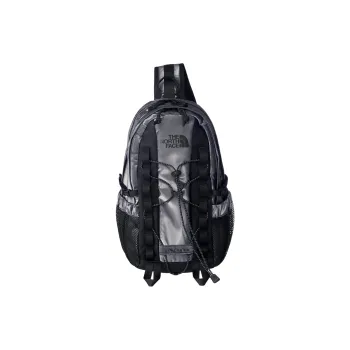 THE NORTH FACE Nylon Shoulder Bag, Crossbody Bag, Sling Bag Unisex Silver Gray
