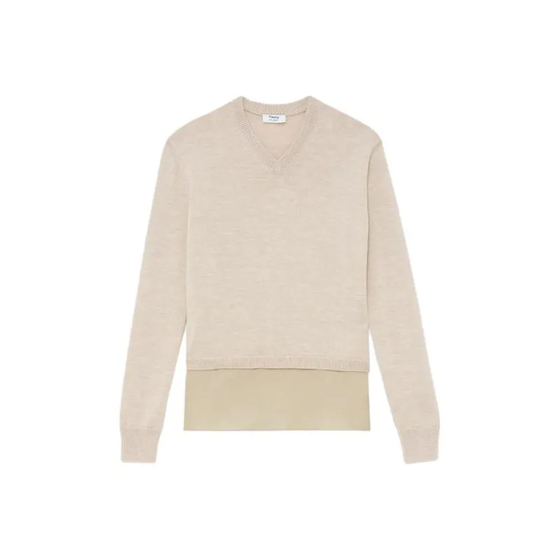THEORY Knitwear Women's Oat With Champagne 1MY-0