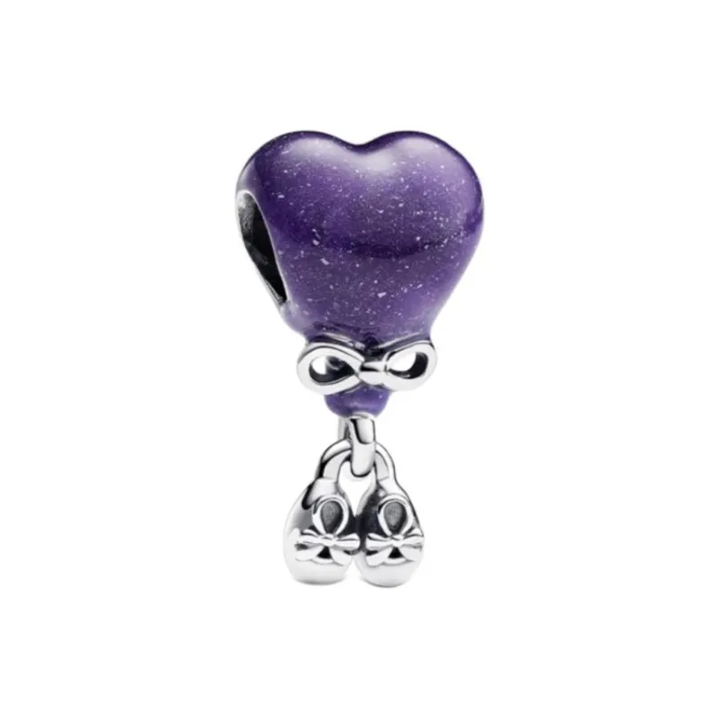 Pandora 925 Sterling Silver Pendants Women's Purple-0