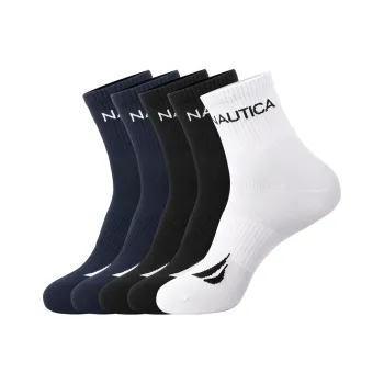 NAUTICA UNDERWEAR Mid Calf Socks Men's 5 Pack