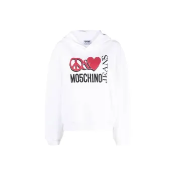 MOSCHINO Jeans Balloon Sleeved Oversized Hoodie