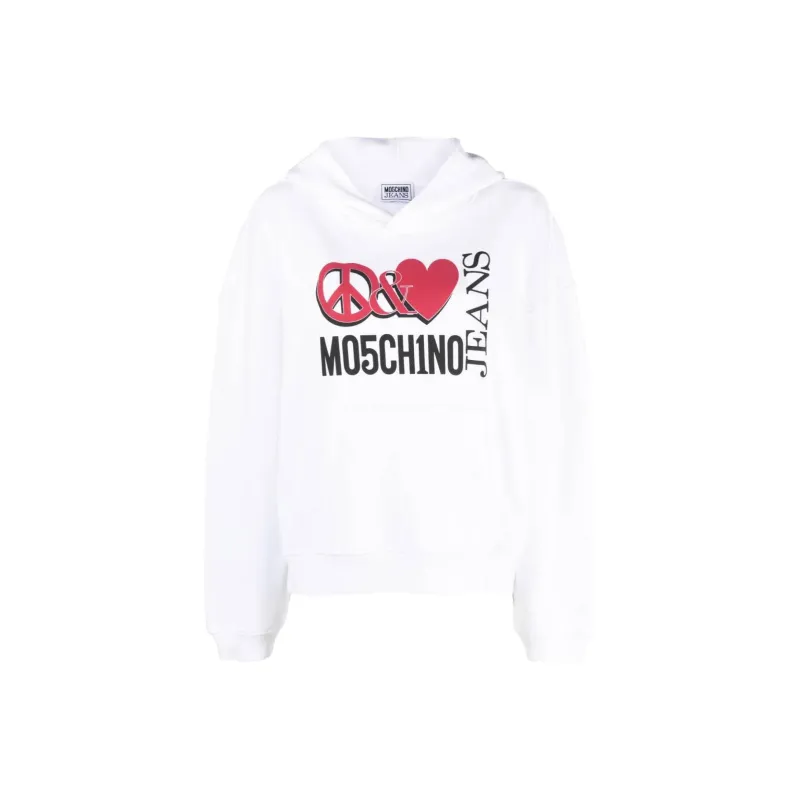 MOSCHINO Jeans Balloon Sleeved Oversized Hoodie-0