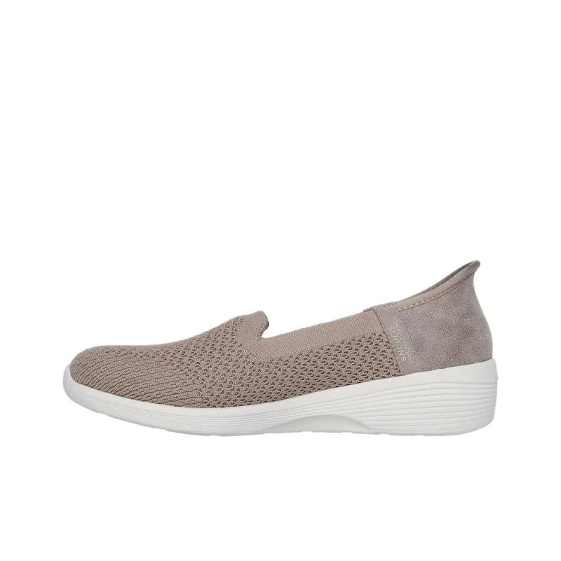 Skechers Slip ins Cushioning, Wear Resistant Low Top Casual Shoes Women's Light Brown-1