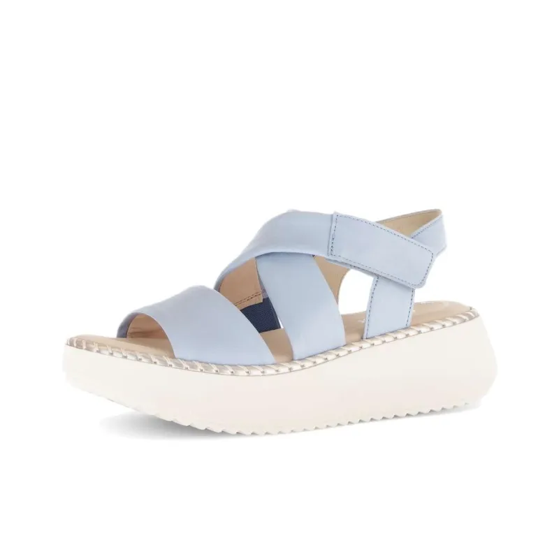 Gabor Fashion One Strap Sandals 5.5cm Women's Blue-2