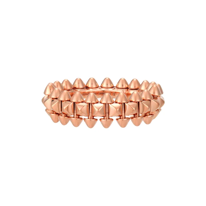 CARTIER Clash De Cartier Collection 18K Rose Gold Rings Unisex-1