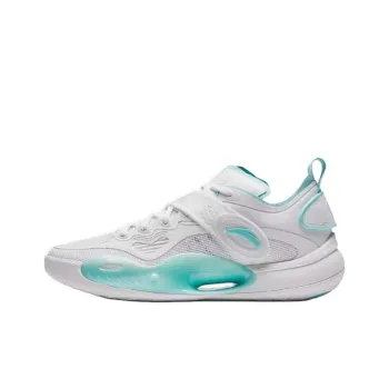 Anta Splash 6 Cushioning Anti Slip And Wear Resistant Low Top Basketball Shoes Men's White Blue