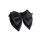 Black+Polka Dot Bowknot Claw Clip