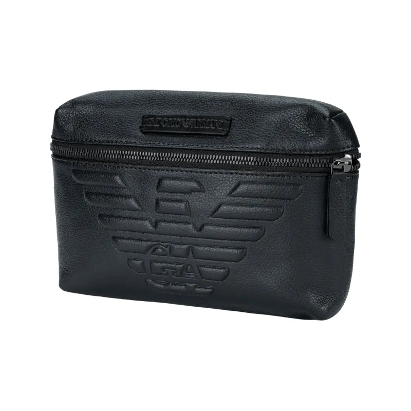 EMPORIO ARMANI Polyester With Polyurethane Shoulder Bag, Crossbody Bag Regular Men's Marine Blue-2