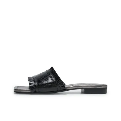 Join Our Newsletter Rubber Sole Slip Resistant Slide Slippers Women's Black
