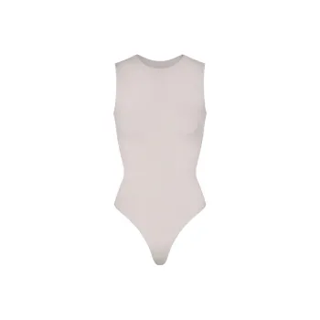 SKIMS ESSENTIAL CREW NECK SLEEVELESS BODYSUIT Bodysuits Women's STONE/Stone Color