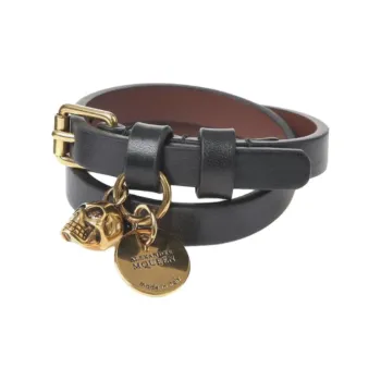 Alexander McQueen Bracelets Unisex Black