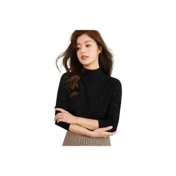 MIHUANG Knitwear Women's Black Pearl Lens