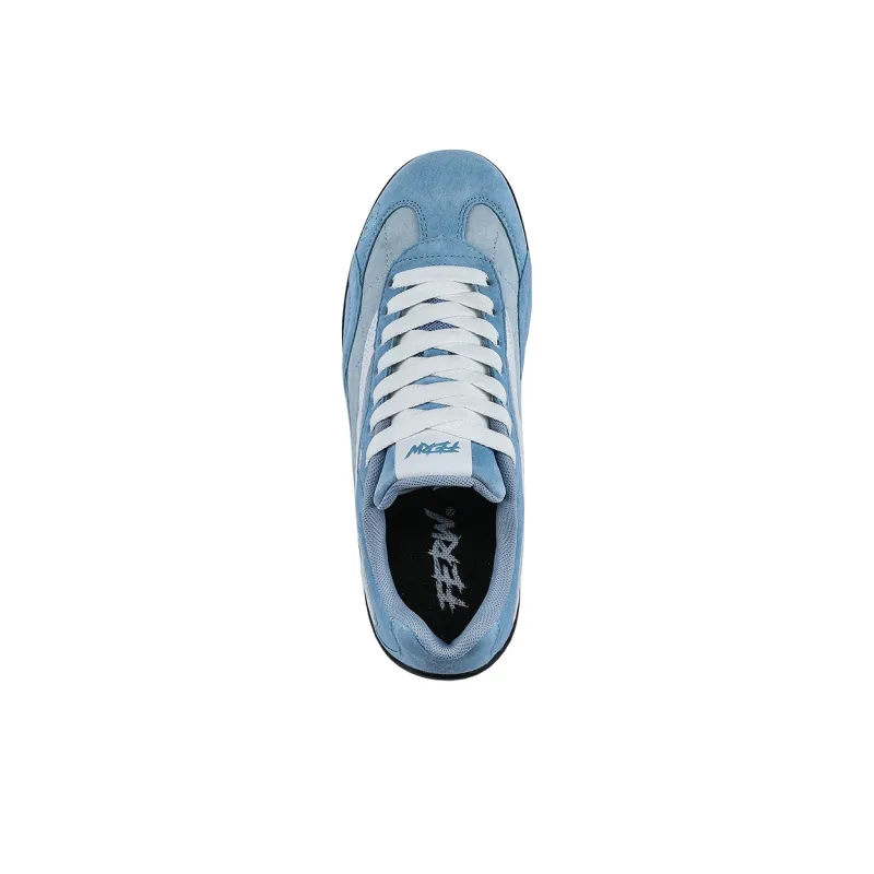 FERW Tidal Coverage Slip Resistant And Abrasion Resistant Low Top Skateboard Shoes Unisex Sea Salt Blue-3
