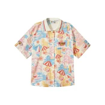 B.Duck Chiffon Shirts Women's Pink All Over Print