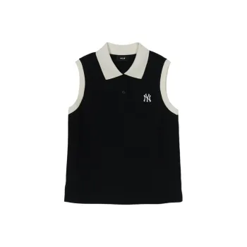 MLB New York Yankees SS25 Polo Shirt Women's Black