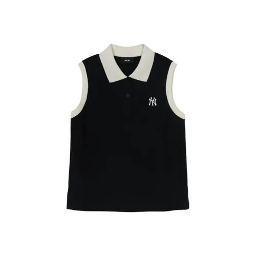 MLB New York Yankees SS25 Polo Shirt Women's Black