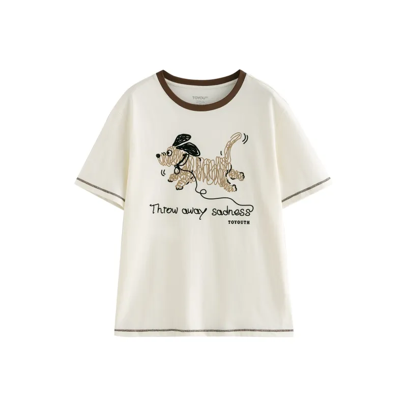 Initial Language T Shirt Women's-0