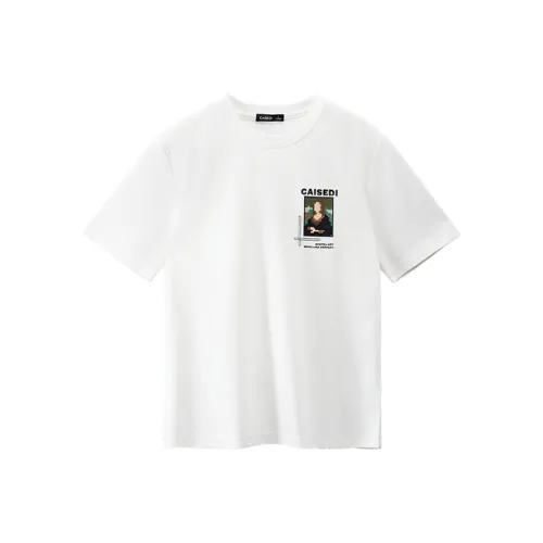 CAISEDI T Shirts Men White