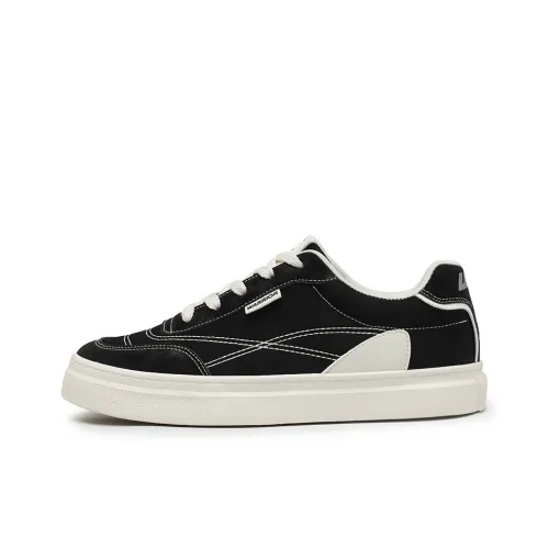 Warrior Coverage Abrasion Resistant Lightweight Slip Resistant Low Top Skateboard Shoes Men's Black