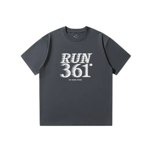 361° T shirts collar Men Dark Gray