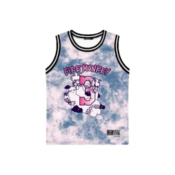 FireMonkey Basketball Jersey Unisex Blue Pink