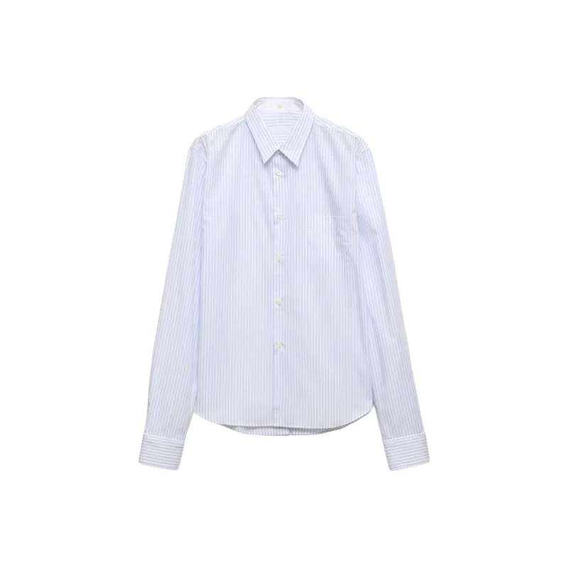 PRADA Shirts Men Blue With White Lettering-0