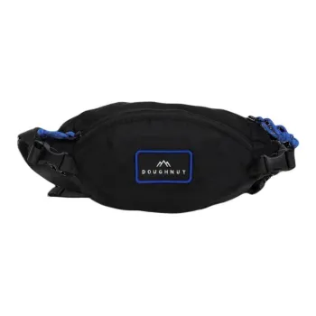 Doughnut Nylon Crossbody Bag, Fanny Pack Unisex Black