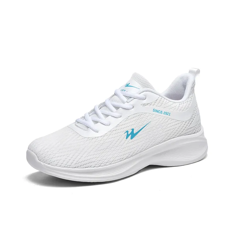 Binary Cushioning, Lightweight, Breathable Low Top Running Shoes Men's White-1