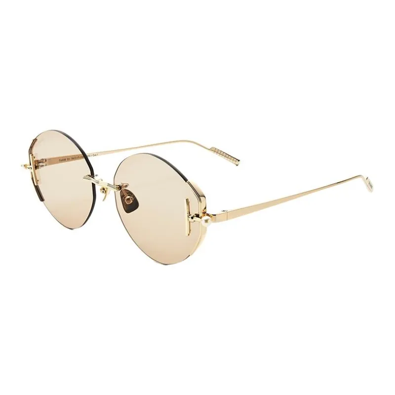 THE OWNER Β Titanium Round Sunglasses Women's-0