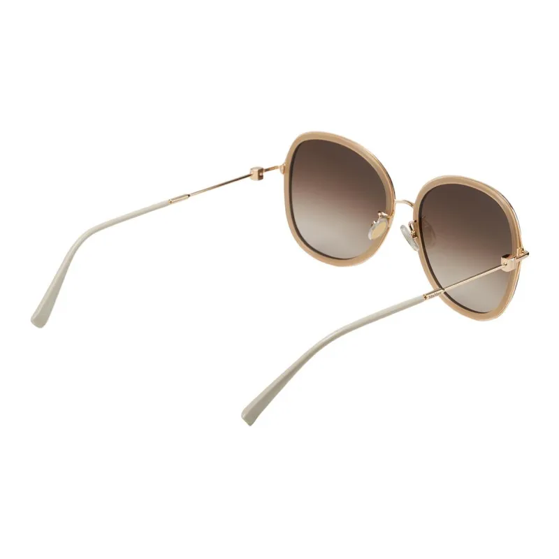 MaxMara Metal Butterfly Sunglasses Unisex Brown-3