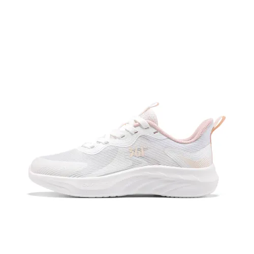 361° Abrasion Resistant Breathable Low Top Casual Running Shoes Women's White