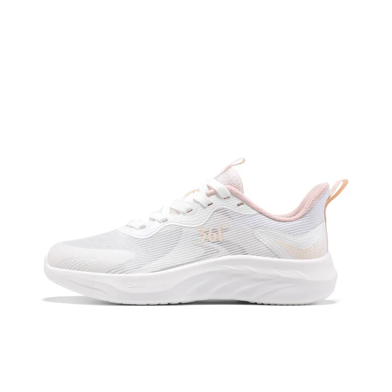 361° Abrasion Resistant Breathable Low Top Casual Running Shoes Women's White-0
