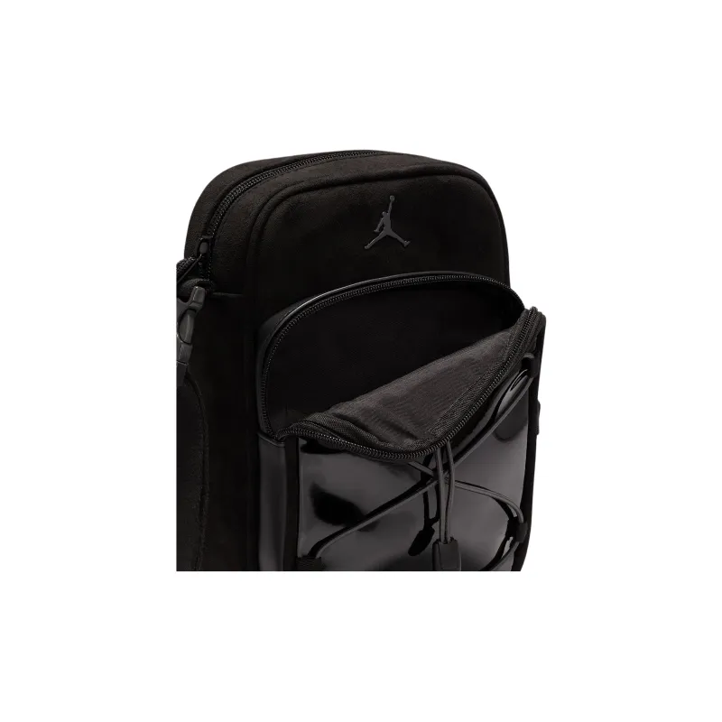 Jordan Air Polyurethane Crossbody Bag Unisex Black-6
