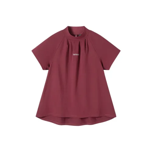 OUTDOOR PRODUCTS T Shirt Women's Leather Red