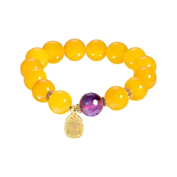 TAOHUAZHAOZHAO Natural Agate Bracelets Unisex