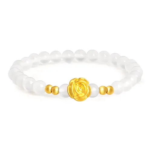 Lao Feng Xiang Rose Fanghua Solid Gold Priced In Gram Gold Bracelet Women's
