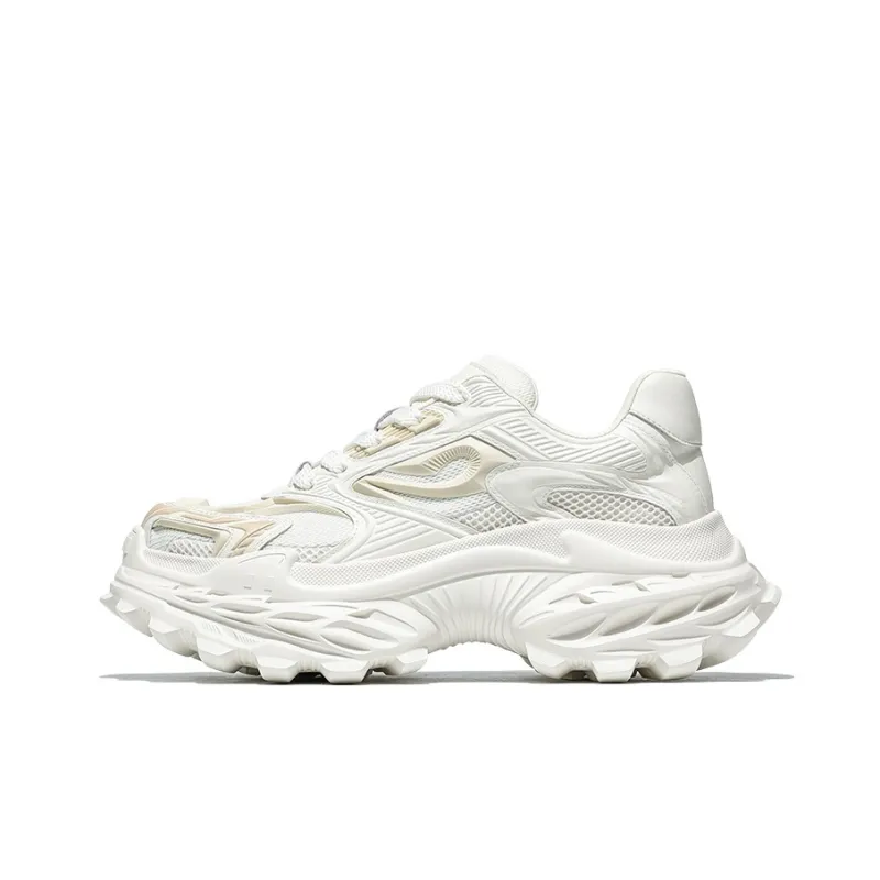 MOERBAI Lava Series Breathable Height Increase Low Top Chunky Sneakers Men's-0