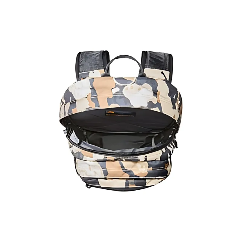 THE NORTH FACE Elastic Nylon Backpack Men's Khaki Floral Print-2